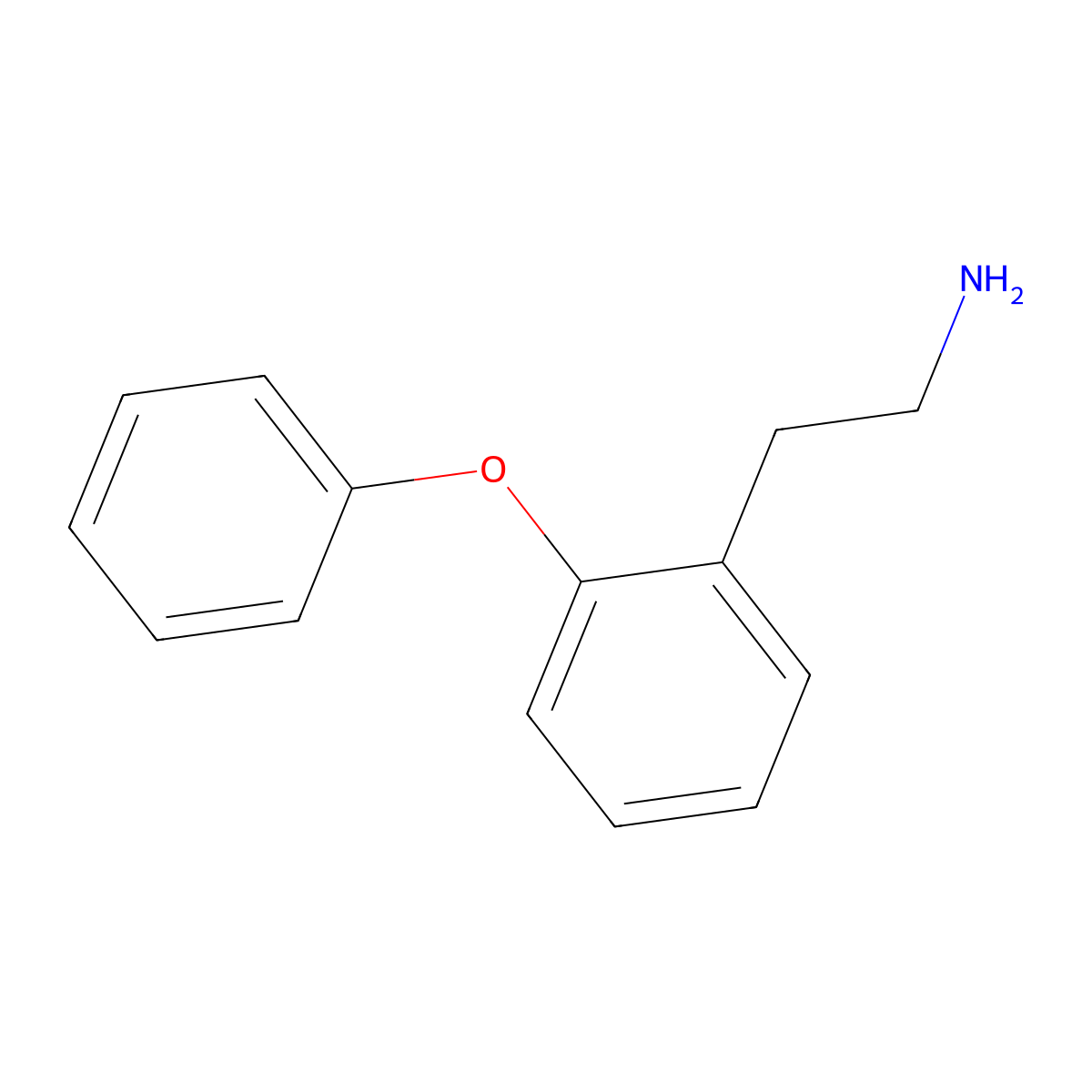 2-(2-Phenoxyphenyl)ethan-1-amine molecular structure, CAS 118468-16-9
