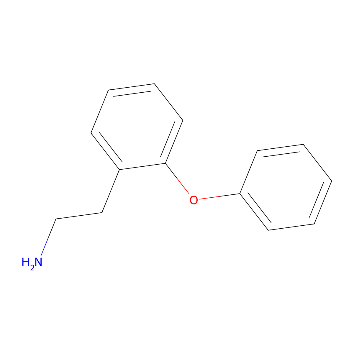 2-(2-Phenoxyphenyl)ethan-1-amine molecular structure, CAS 118468-16-9