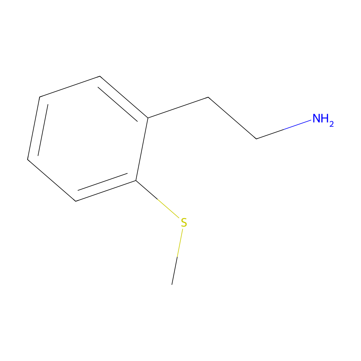 2-[2-(Methylthio)phenyl]ethylamine molecular structure, CAS 118468-19-2