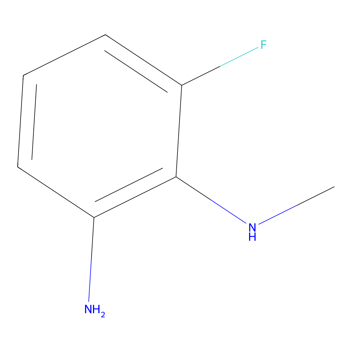 6-fluoro-N1-methylbenzene-1,2-diamine molecular structure, CAS 118469-26-4