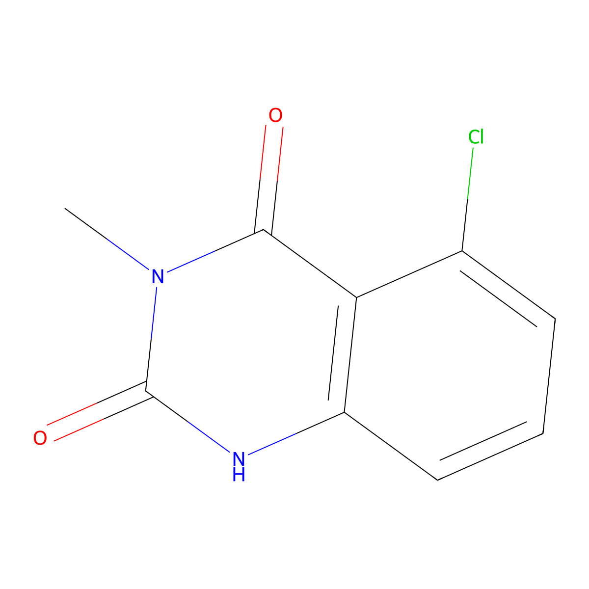 5-chloro-3-methyl-2,4(1H,3H)-quinazolinedione molecular structure, CAS 118470-98-7