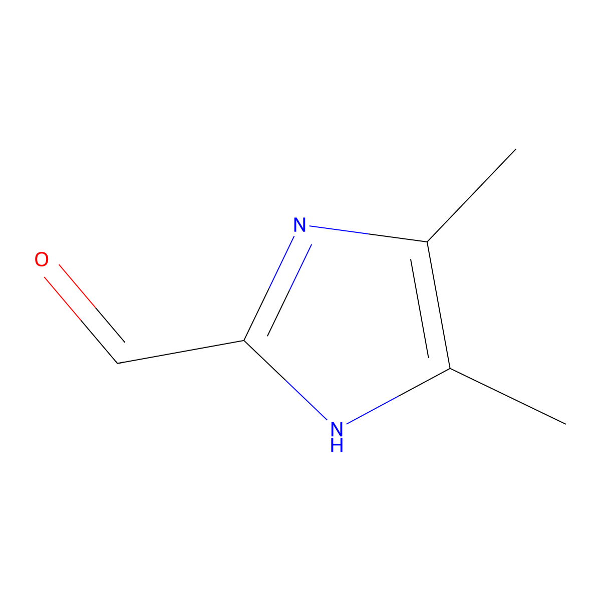 4,5-dimethyl-1H-imidazole-2-carbaldehyde molecular structure, CAS 118474-44-5