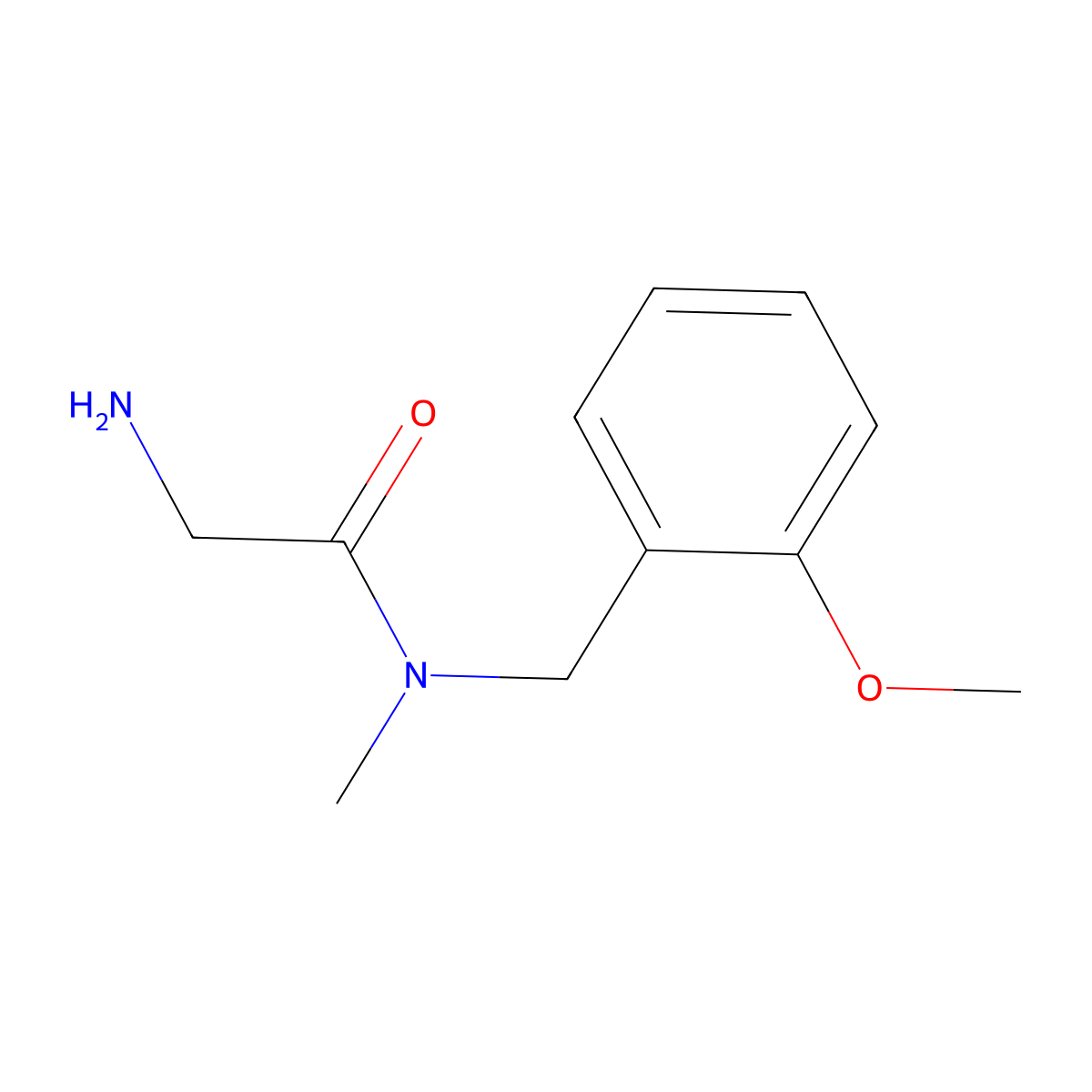 2-Amino-N-(2-methoxy-benzyl)-N-methyl-acetamide molecular structure, CAS 1184750-22-8