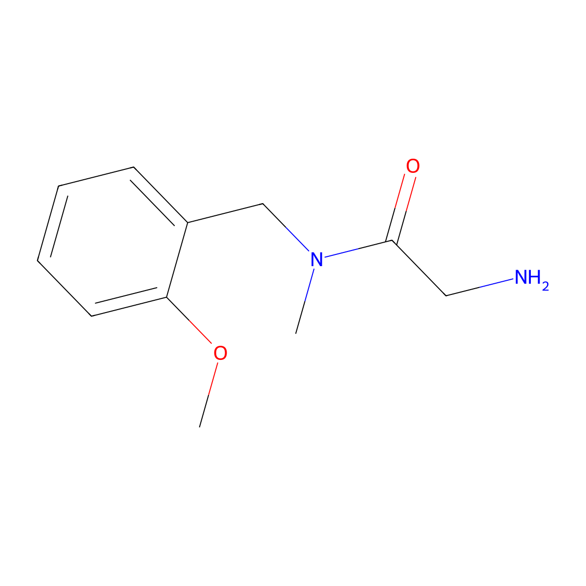 2-Amino-N-(2-methoxy-benzyl)-N-methyl-acetamide molecular structure, CAS 1184750-22-8