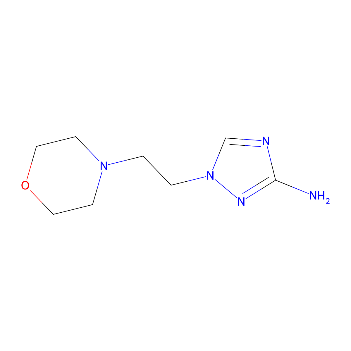1-[2-(Morpholin-4-YL)ethyl]-1H-1,2,4-triazol-3-amine molecular structure, CAS 1184750-50-2