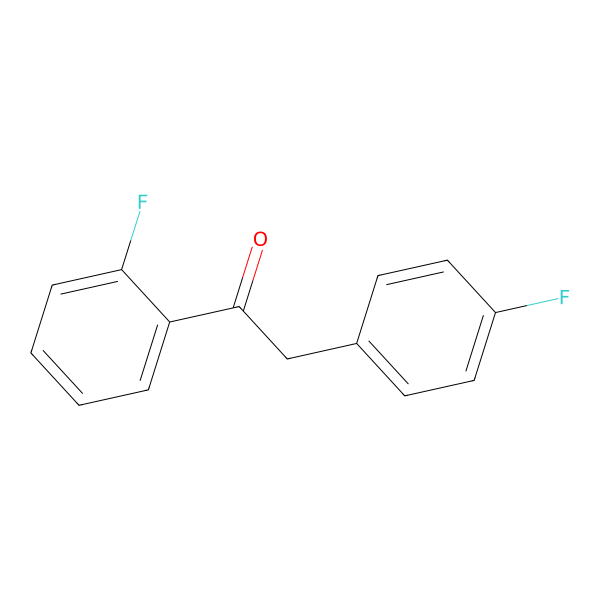 1-(2-Fluorophenyl)-2-(4-fluorophenyl)ethanone molecular structure, CAS 1184754-66-2