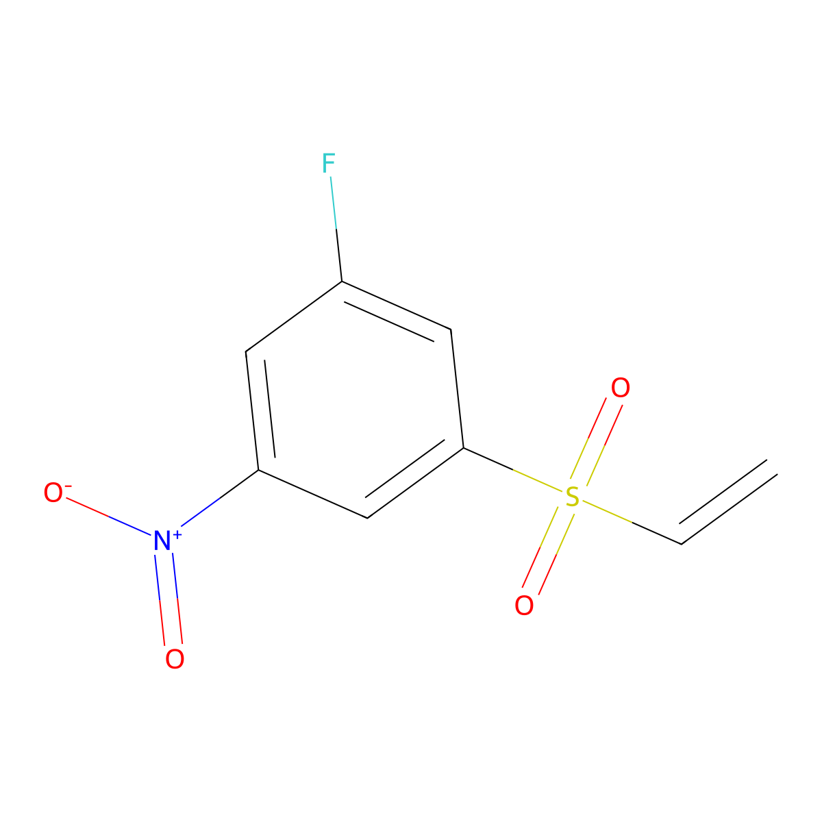1-(Ethenesulfonyl)-3-fluoro-5-nitrobenzene molecular structure, CAS 1184756-81-7