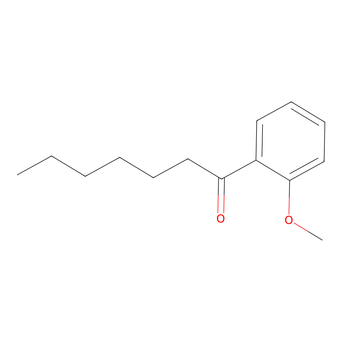 1-(2-Methoxyphenyl)heptan-1-one molecular structure, CAS 118476-18-9