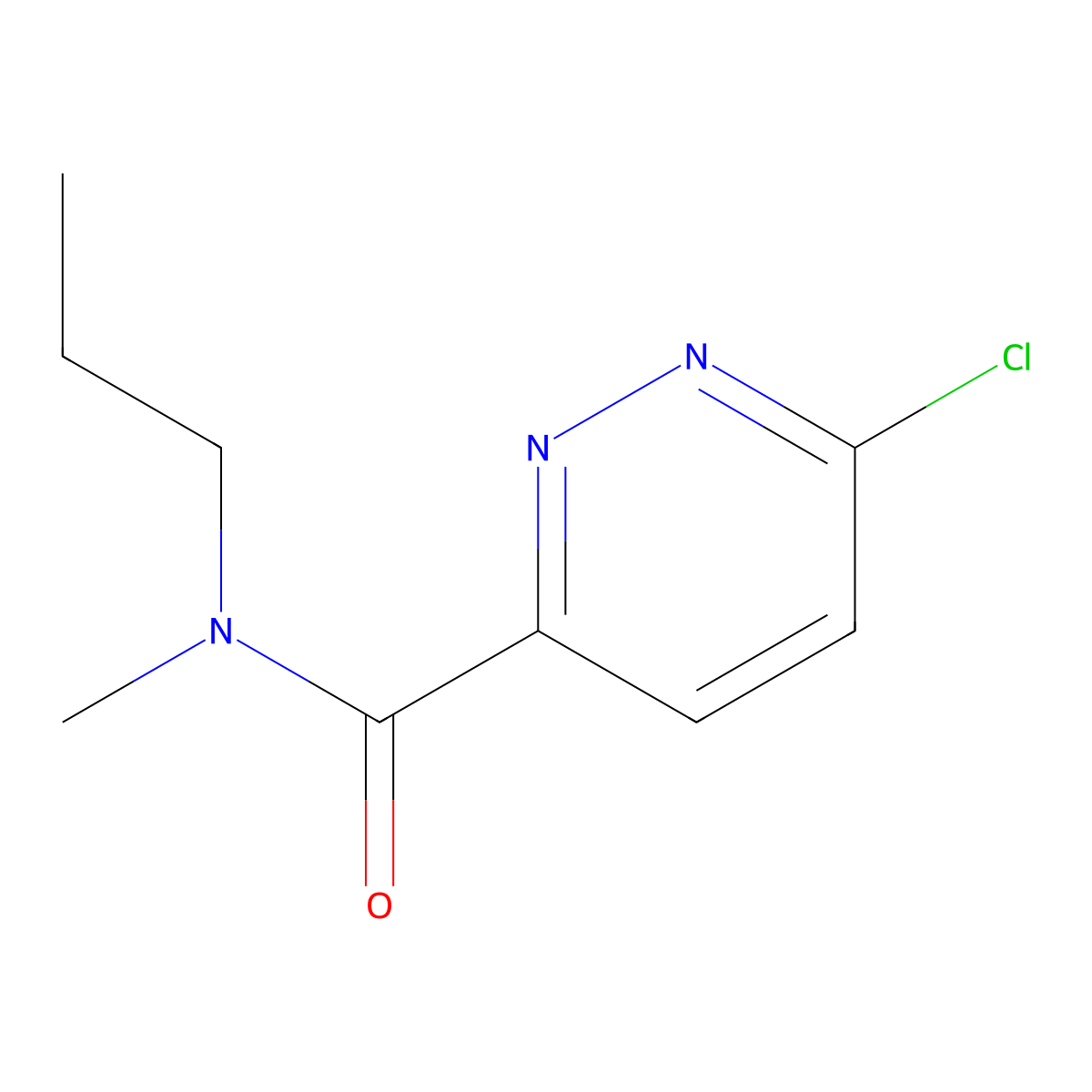 6-chloro-N-methyl-N-propylpyridazine-3-carboxamide molecular structure, CAS 1184793-34-7