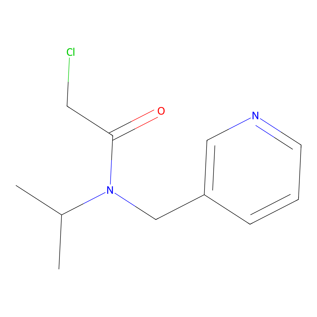 2-Chloro-N-isopropyl-N-pyridin-3-ylmethyl-acetamide molecular structure, CAS 1184804-60-1