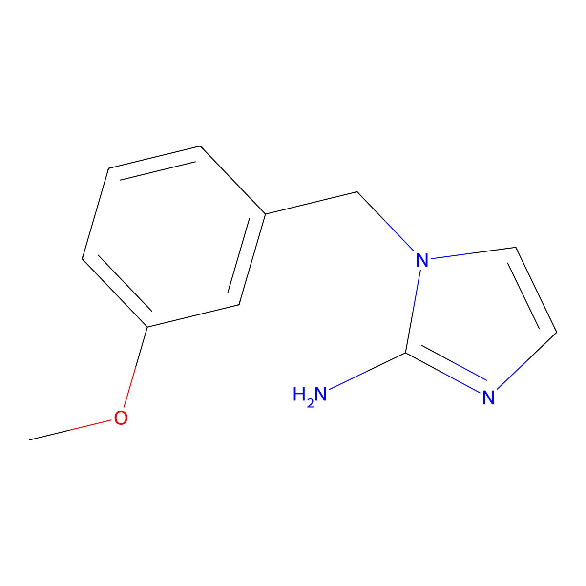 1-(3-Methoxybenzyl)-1H-imidazol-2-amine molecular structure, CAS 1184806-51-6