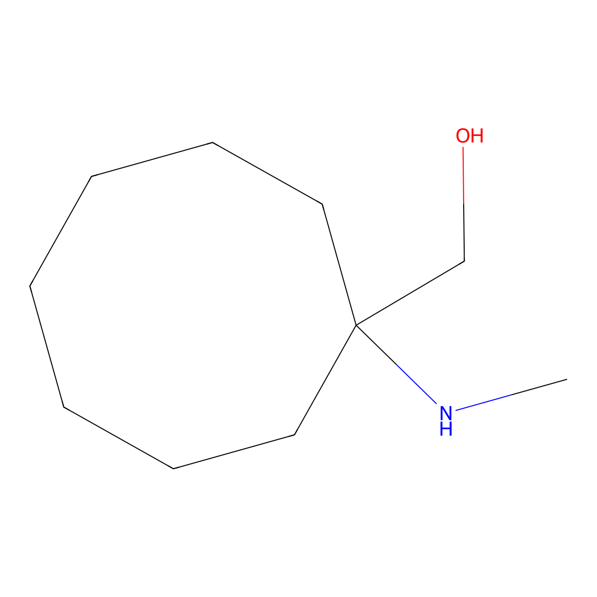 [1-(Methylamino)cyclooctyl]methanol molecular structure, CAS 1184824-08-5