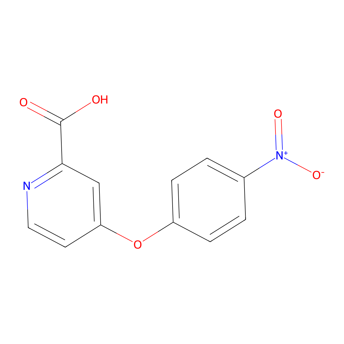 4-(4-Nitrophenoxy)pyridine-2-carboxylic acid molecular structure, CAS 1184827-15-3