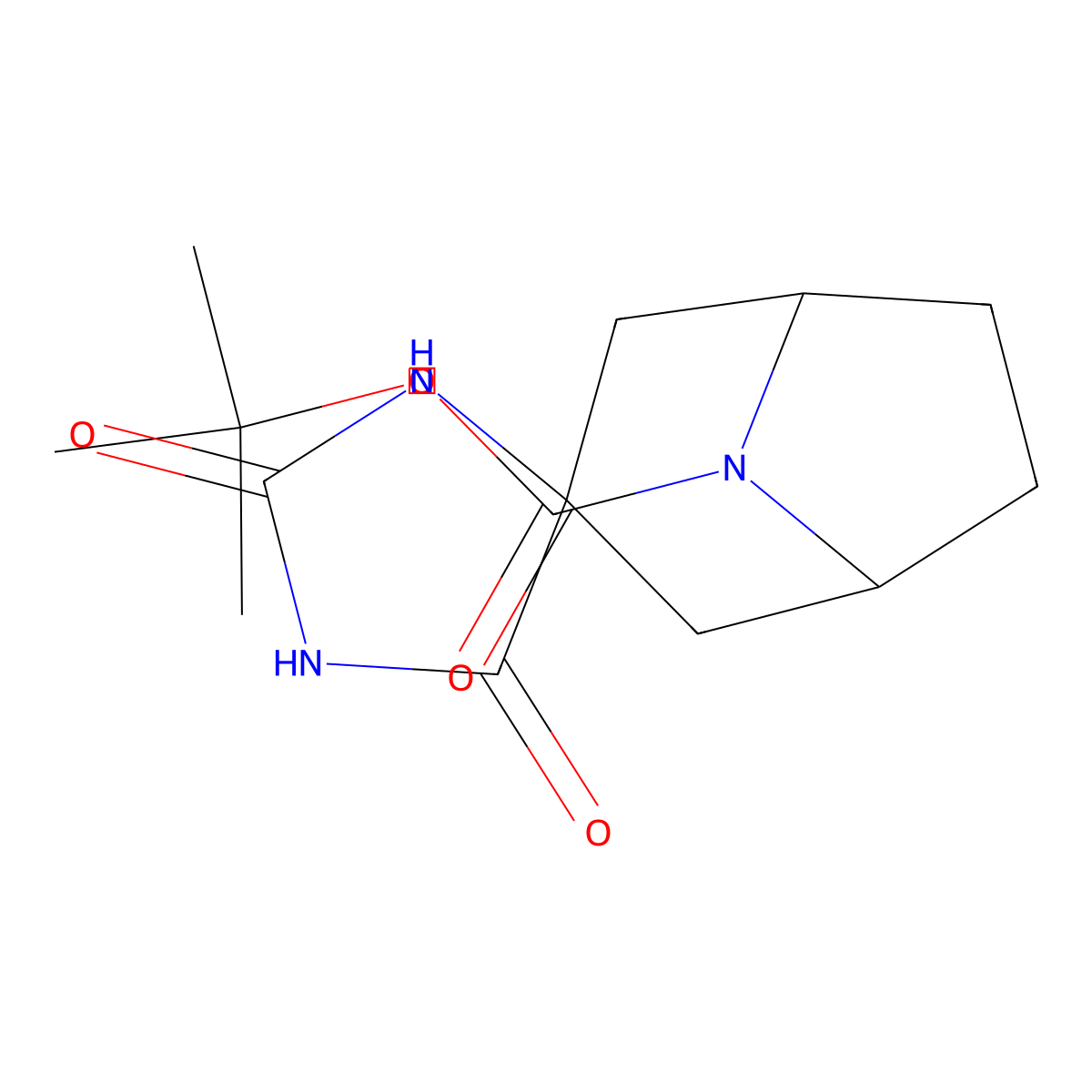 tert-Butyl 2',5'-dioxo-8-azaspiro[bicyclo[3.2.1]octane-3,4'-imidazolidine]-8-carboxylate molecular structure, CAS 1184828-44-1