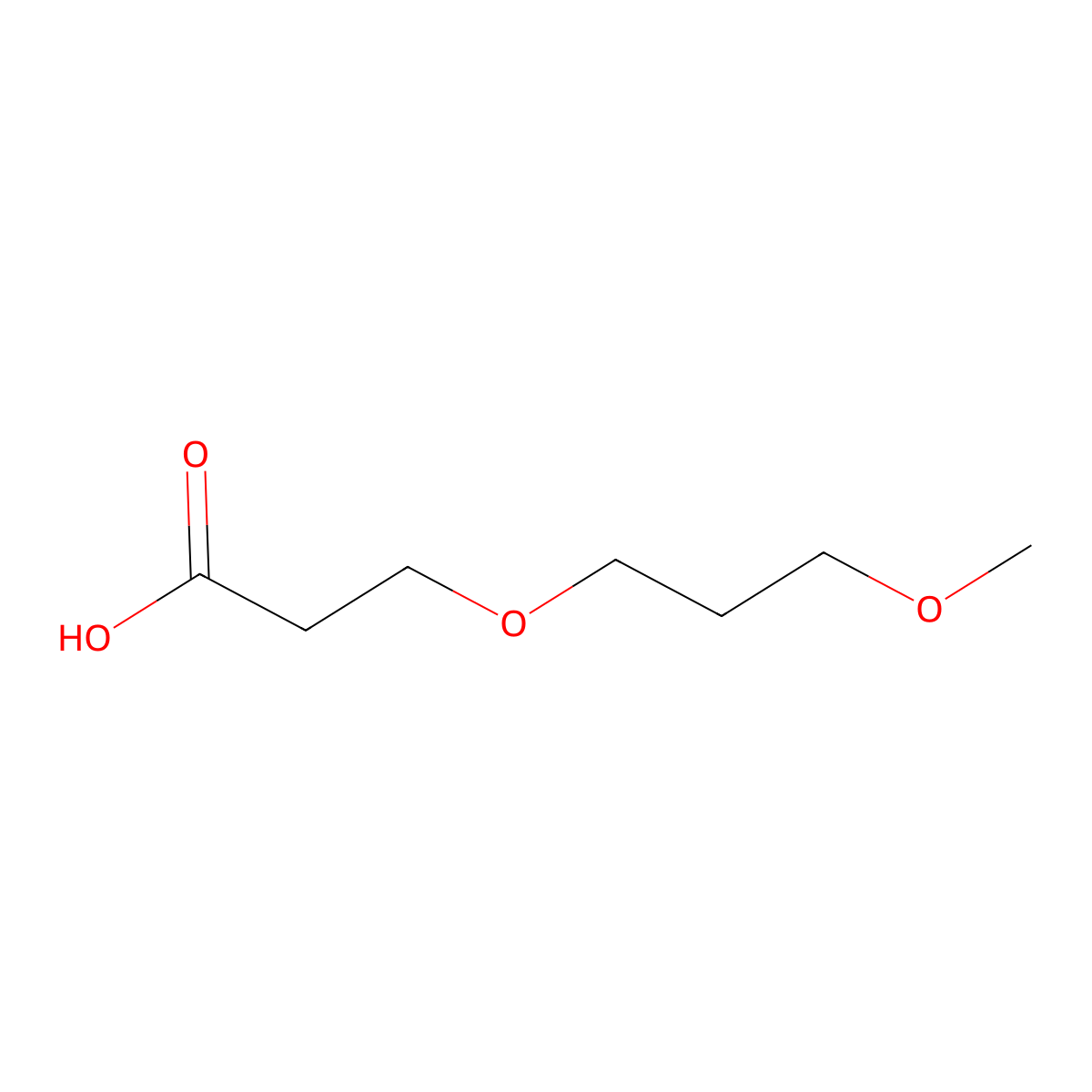 3-(3-Methoxypropoxy)propanoic acid molecular structure, CAS 1184834-40-9