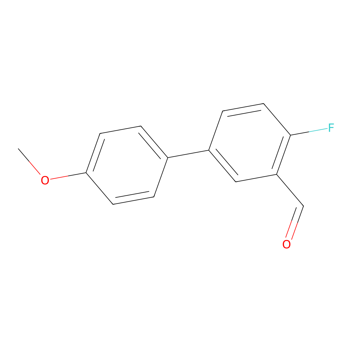 4-Fluoro-4'-methoxy[1,1'-biphenyl]-3-carboxaldehyde molecular structure, CAS 1184839-77-7