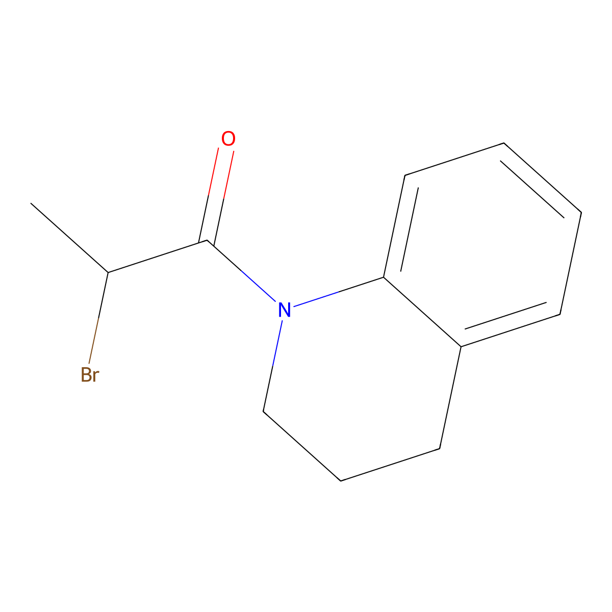 1-(2-Bromopropanoyl)-1,2,3,4-tetrahydroquinoline molecular structure, CAS 118484-79-0