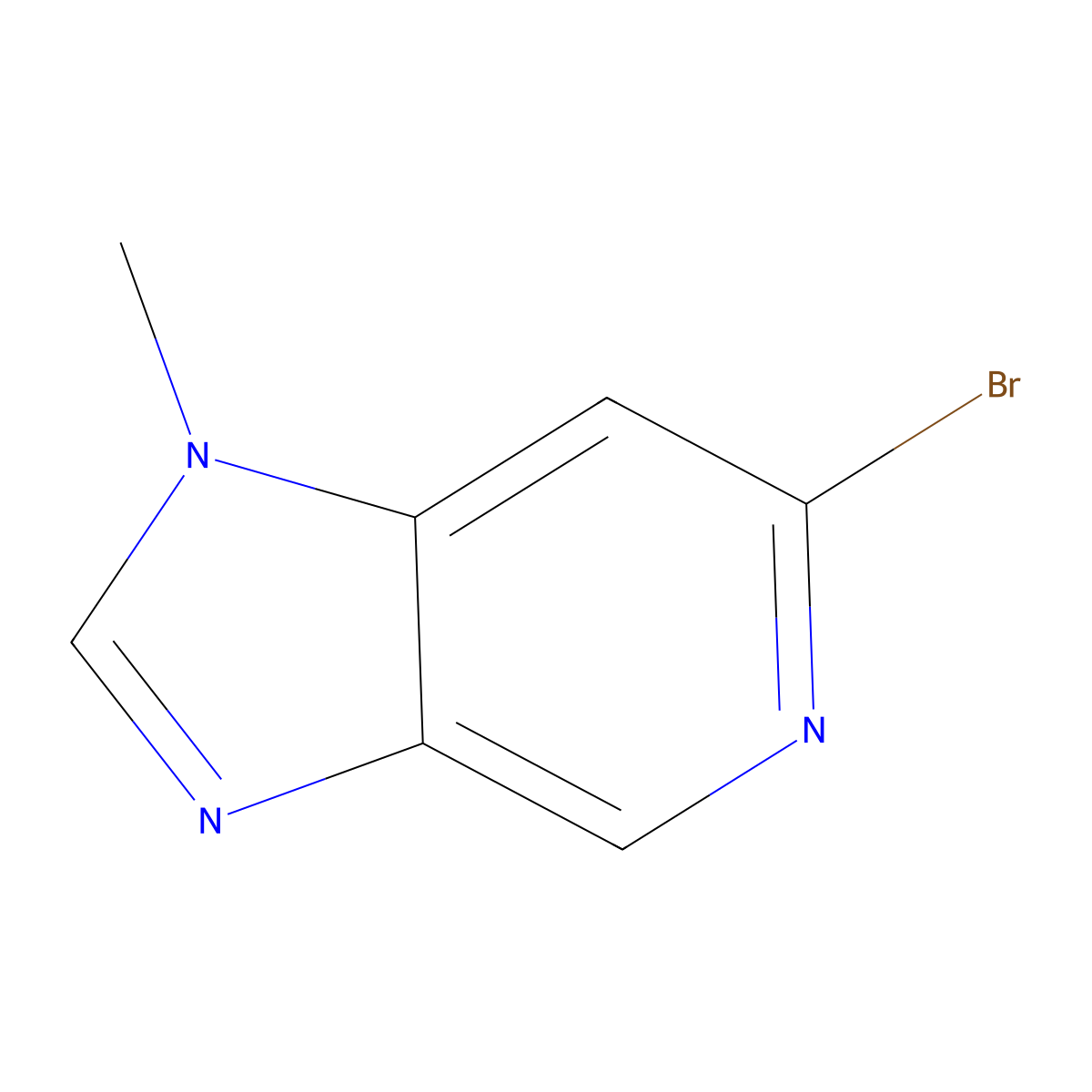 6-bromo-1-methyl-1H-imidazo[4,5-c]pyridine molecular structure, CAS 1184843-73-9
