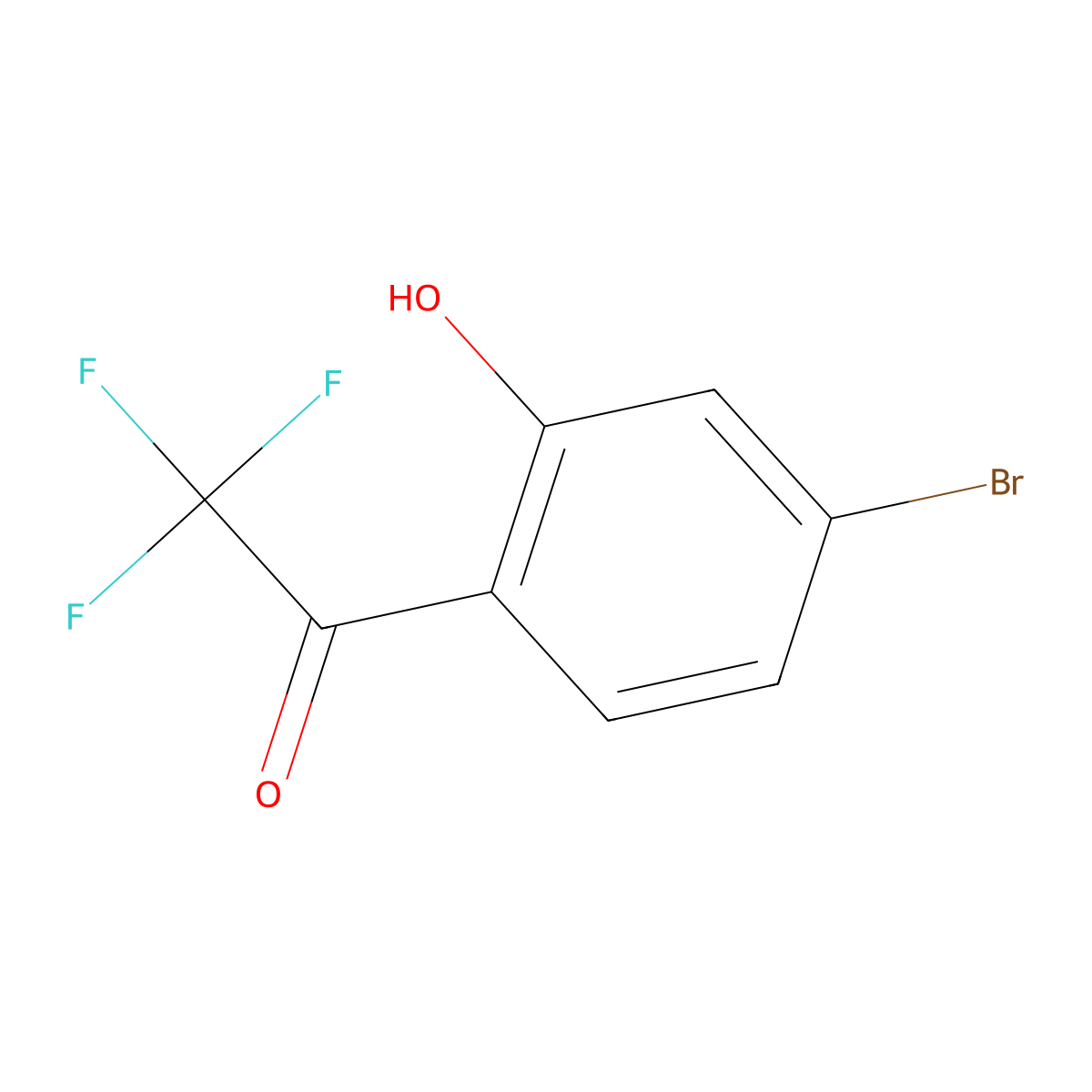 1-(4-Bromo-2-hydroxyphenyl)-2,2,2-trifluoroethan-1-one molecular structure, CAS 1184850-45-0