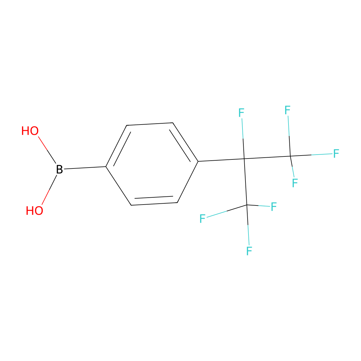 [4-(Heptafluoropropan-2-yl)phenyl]boronic acid molecular structure, CAS 1184850-50-7