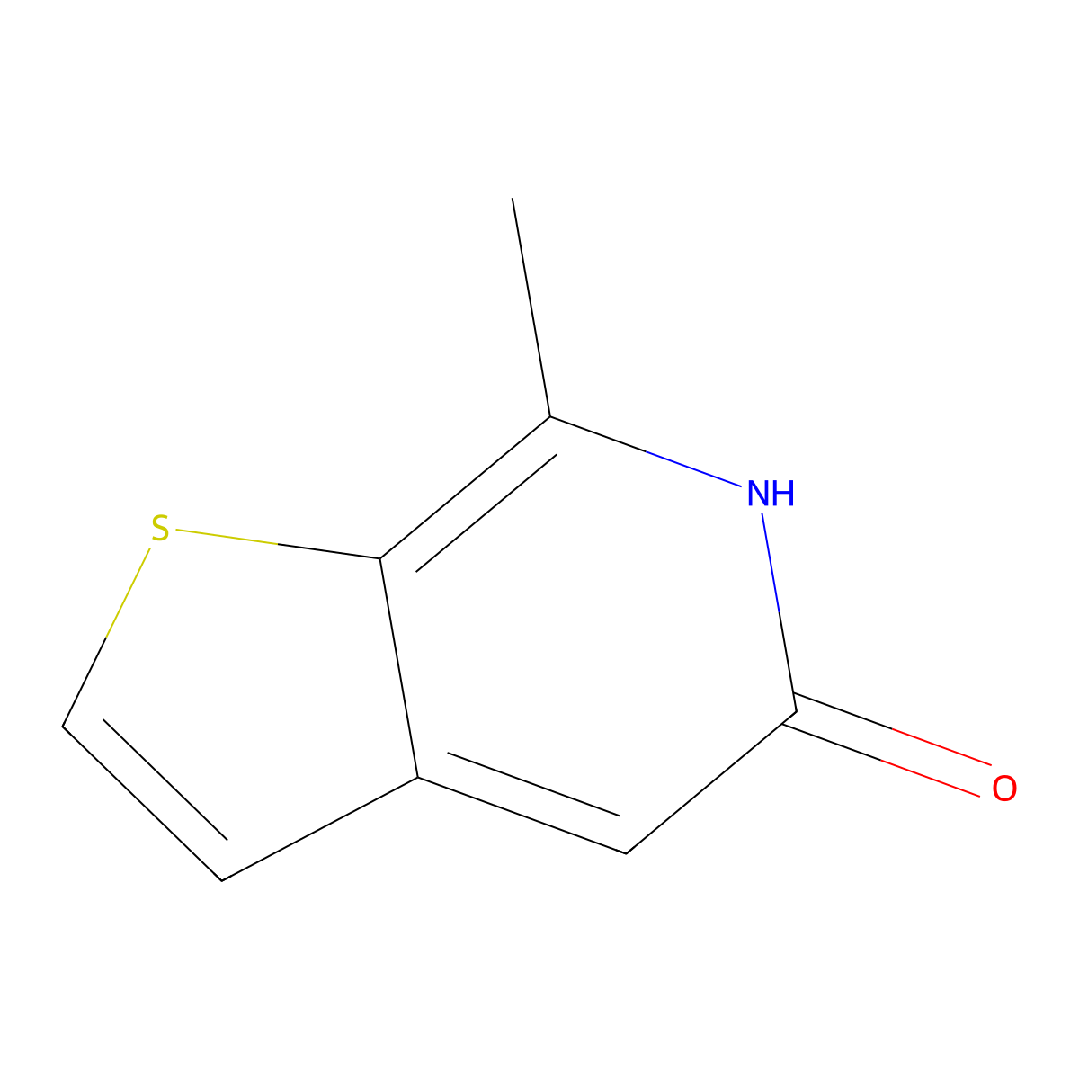 7-Methylthieno[2,3-c]pyridin-5-ol molecular structure, CAS 118487-65-3