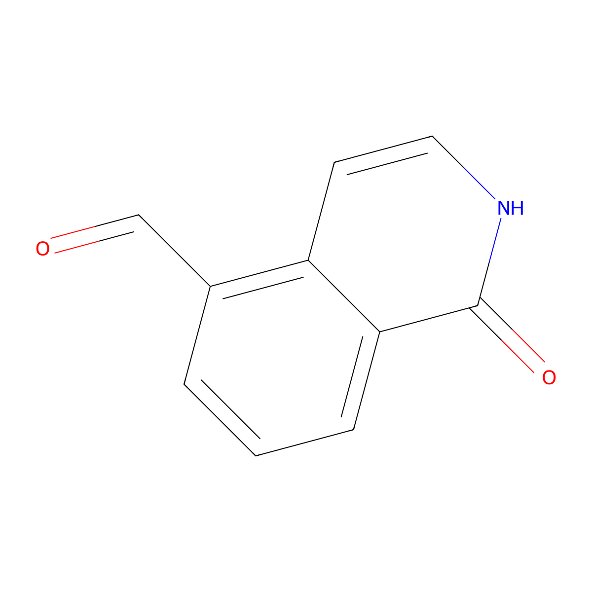 1-Oxo-1,2-dihydroisoquinoline-5-carbaldehyde molecular structure, CAS 1184913-66-3