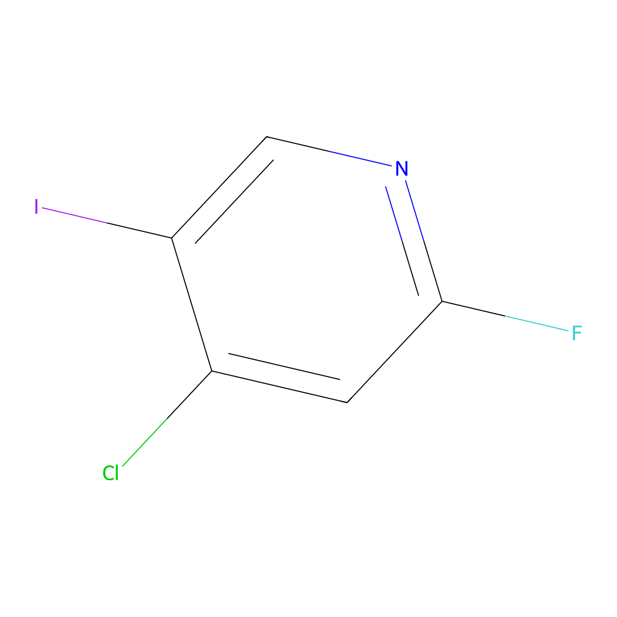 4-Chloro-2-fluoro-5-iodopyridine molecular structure, CAS 1184914-20-2