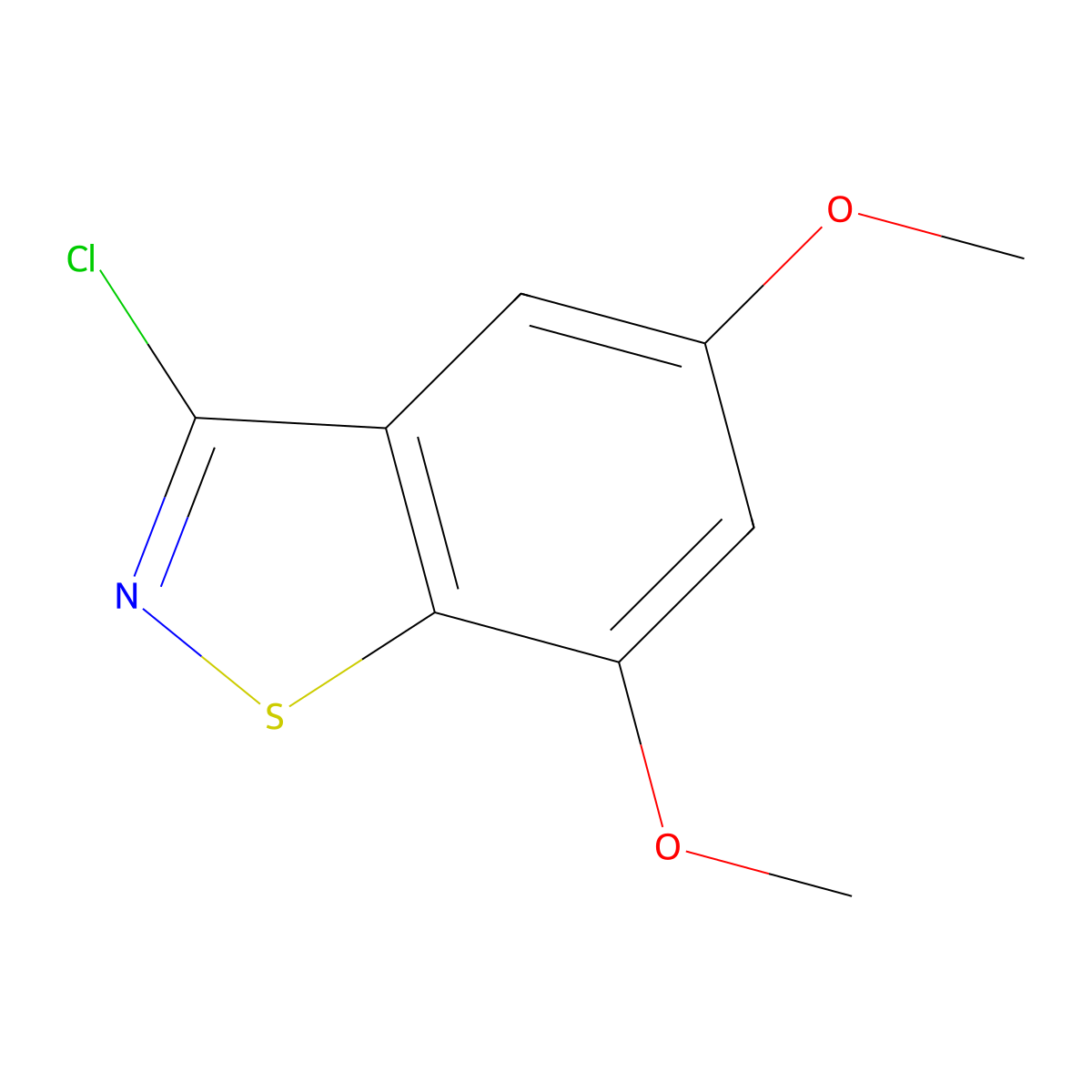 3-Chloro-5,7-dimethoxybenzo[d]isothiazole molecular structure, CAS 1184915-20-5