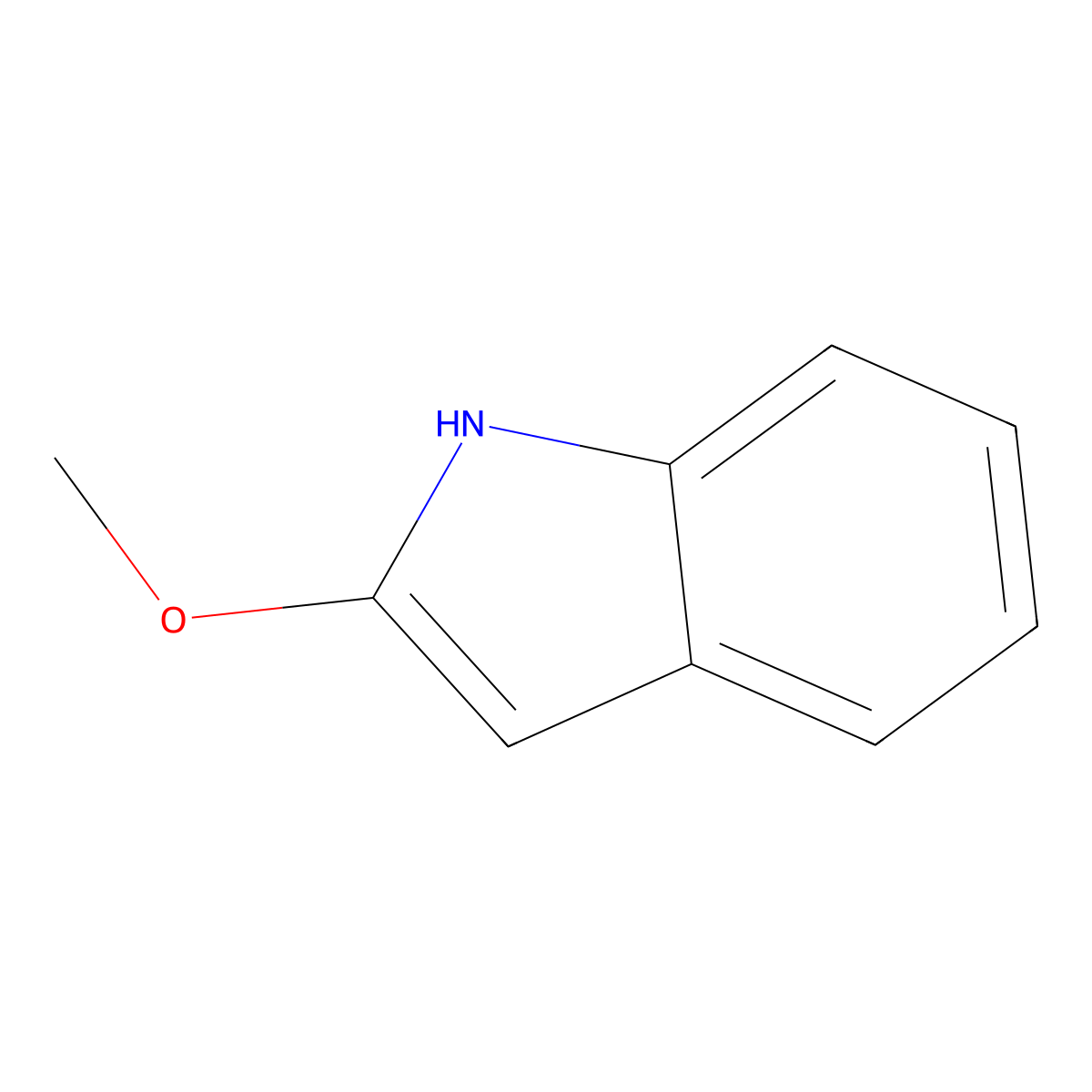 2-methoxy-1H-indole molecular structure, CAS 1184915-80-7