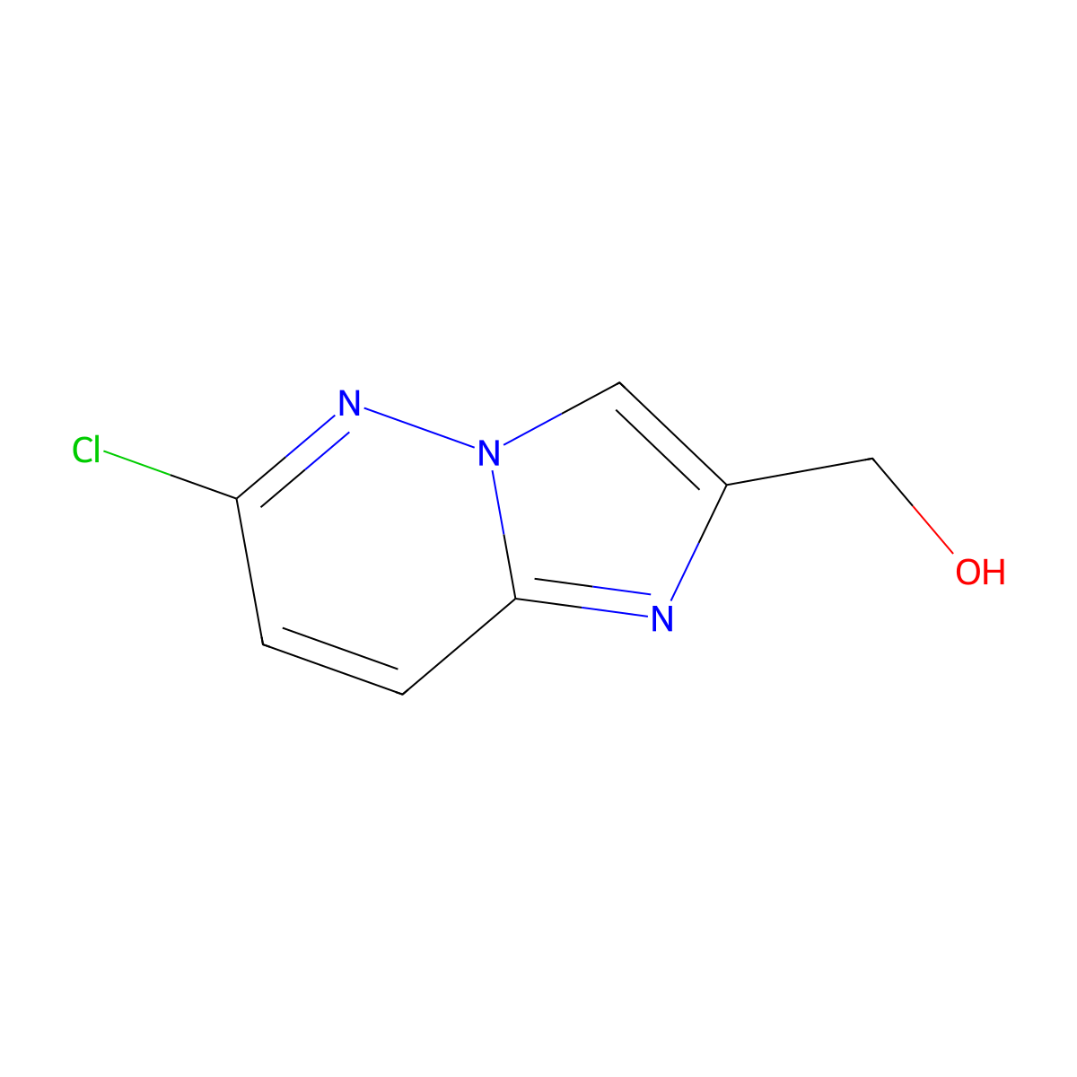 (6-Chloroimidazo[1,2-b]pyridazin-2-yl)methanol molecular structure, CAS 1184916-24-2