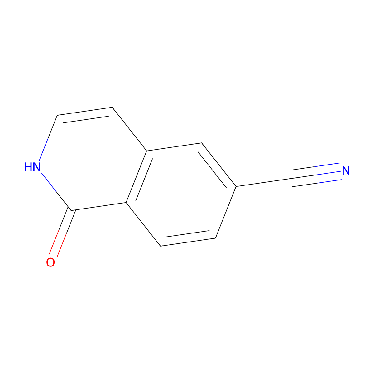 1-Oxo-1,2-dihydroisoquinoline-6-carbonitrile molecular structure, CAS 1184916-94-6