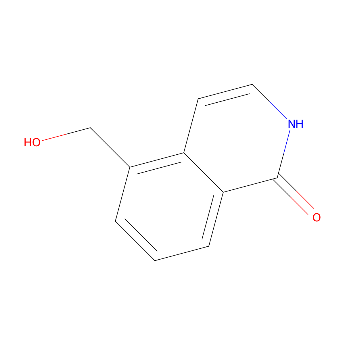5-(hydroxymethyl)isoquinolin-1(2H)-one molecular structure, CAS 1184917-29-0