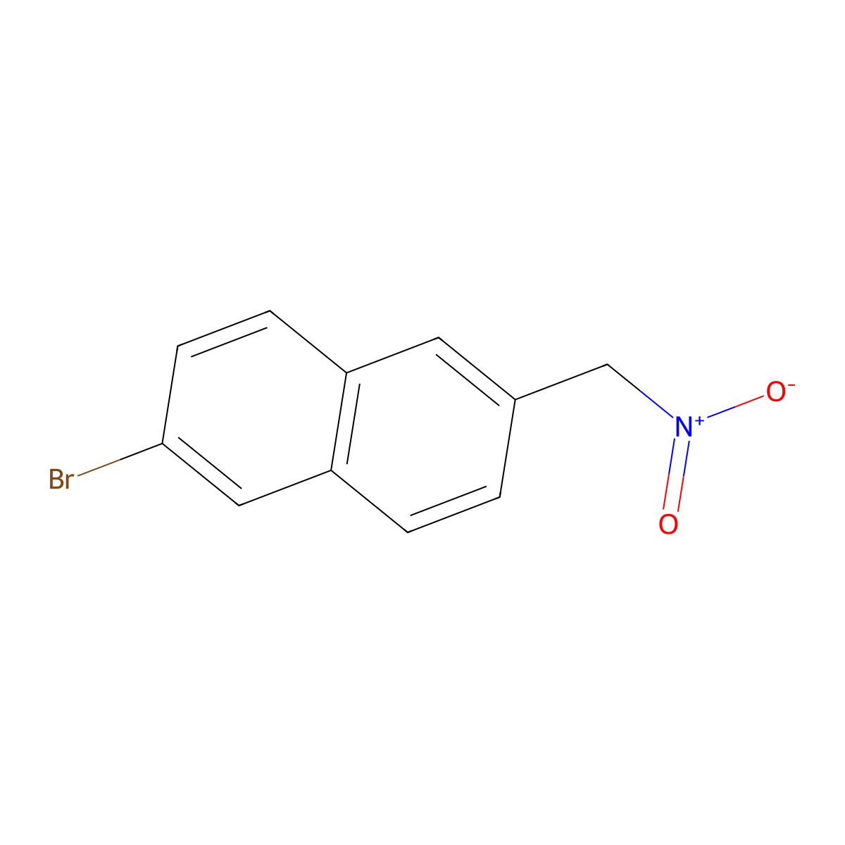 2-Bromo-6-(nitromethyl)naphthalene molecular structure, CAS 1184918-21-5