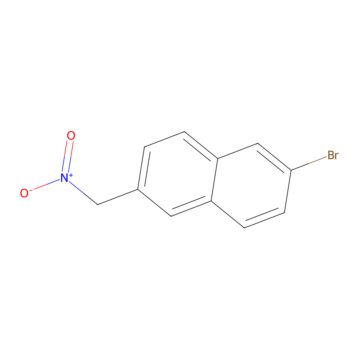2-Bromo-6-(nitromethyl)naphthalene molecular structure, CAS 1184918-21-5