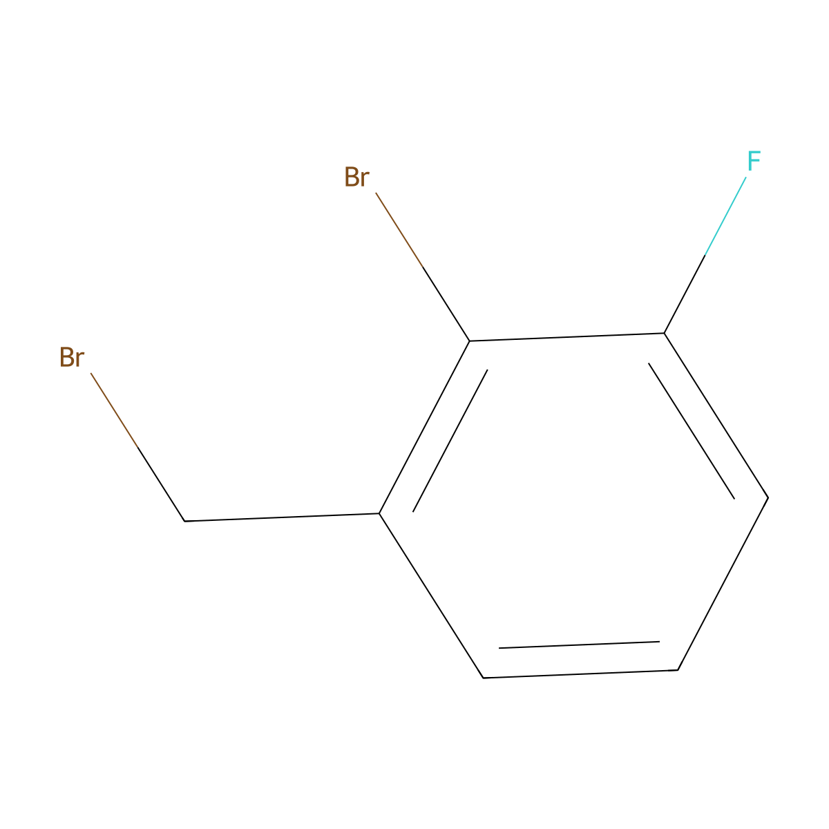 2-Bromo-1-(bromomethyl)-3-fluorobenzene molecular structure, CAS 1184918-22-6