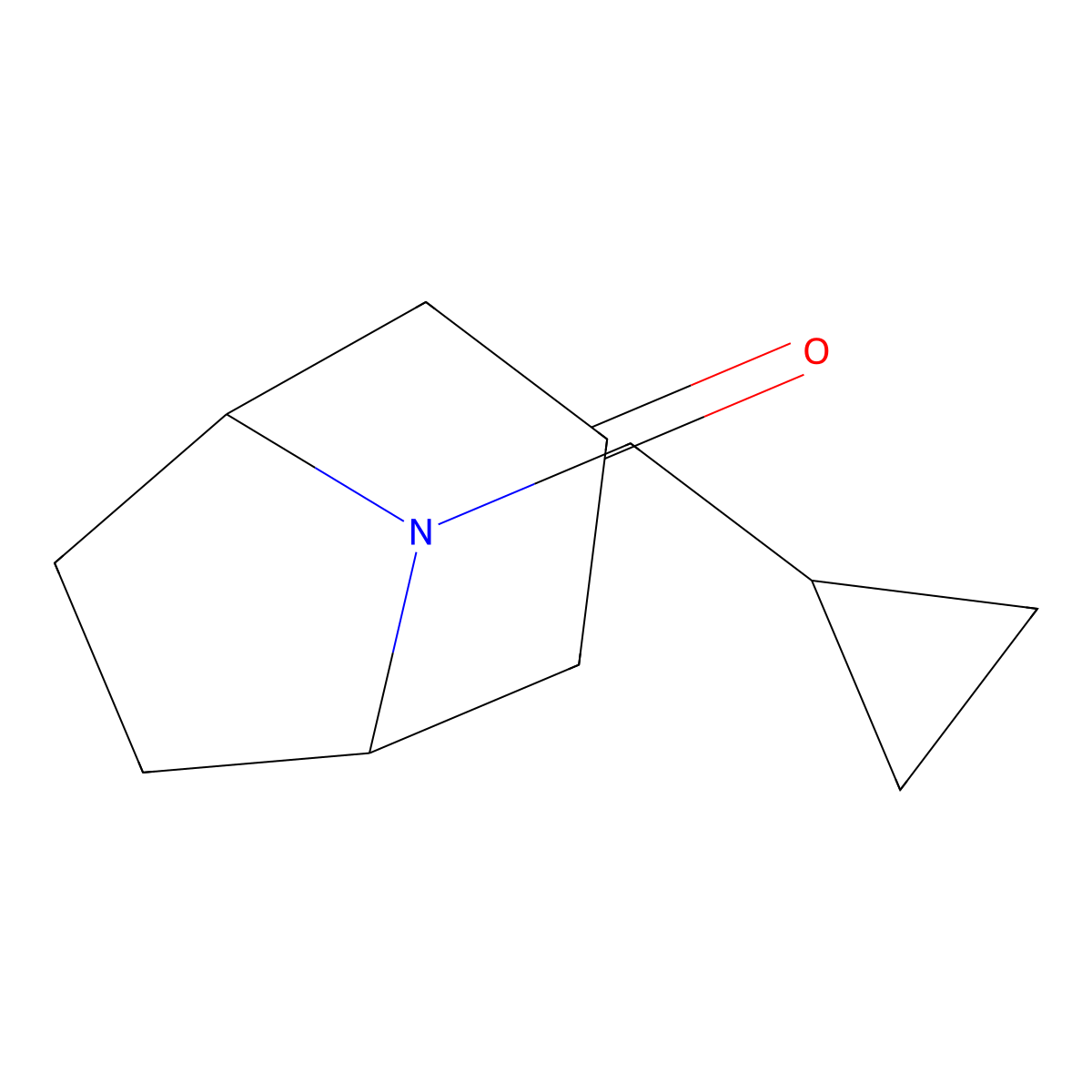 8-(Cyclopropylmethyl)-8-azabicyclo[3.2.1]octan-3-one molecular structure, CAS 1184918-93-1