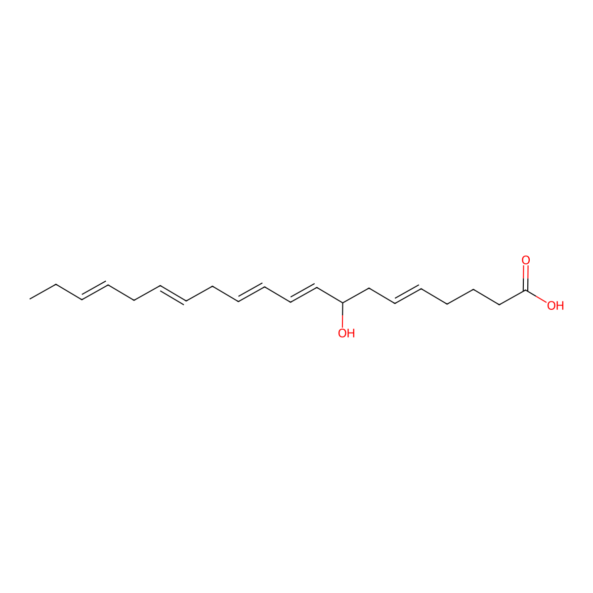 8S-Hepe molecular structure, CAS 118492-81-2
