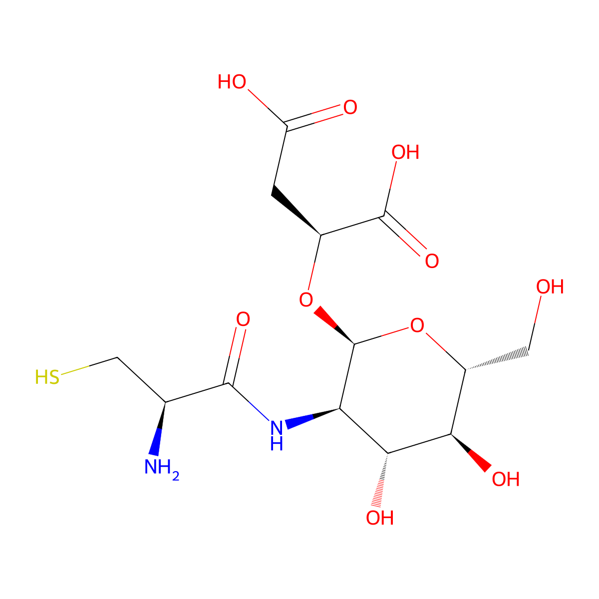 Bacillithiol molecular structure, CAS 1184928-91-3