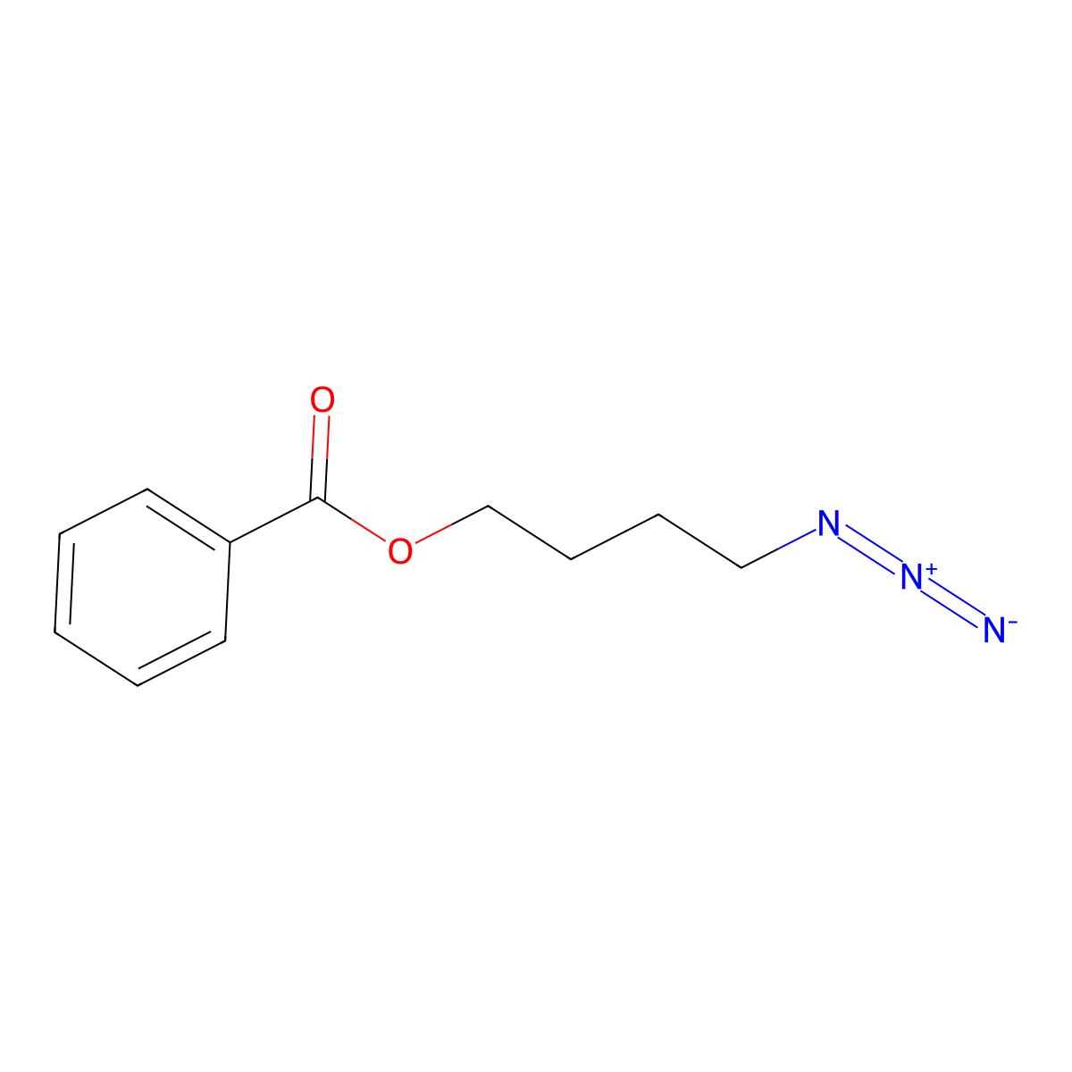 4-Azidobutyl benzoate molecular structure, CAS 1184934-40-4
