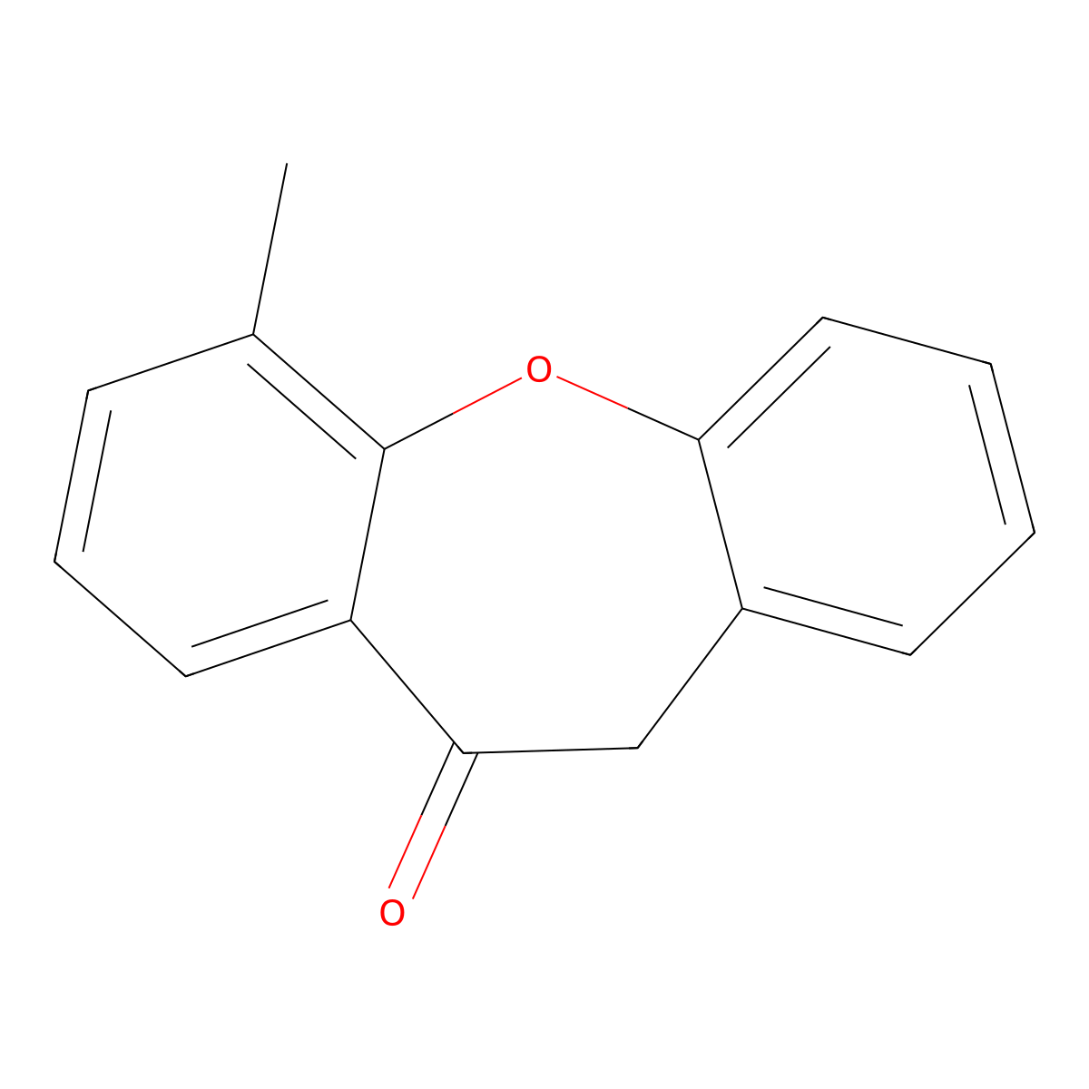 6-Methyldibenzo[B,F]oxepin-10(11H)-one molecular structure, CAS 1184947-02-1