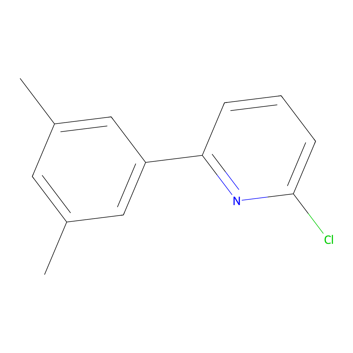 2-Chloro-6-(3,5-dimethylphenyl)pyridine molecular structure, CAS 1184955-04-1