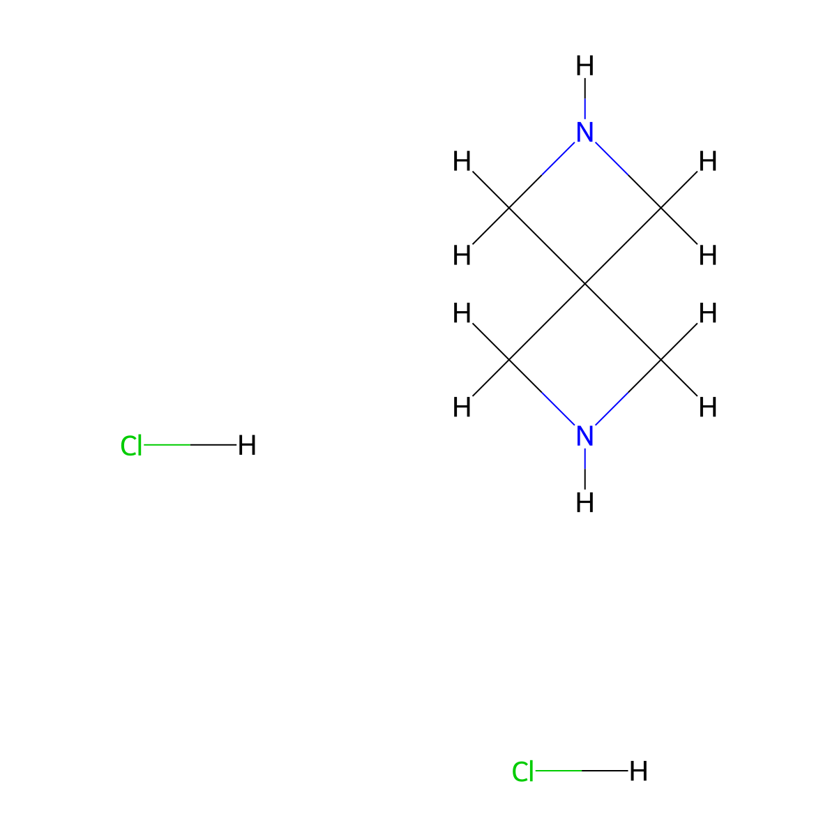 2,6-Diazaspiro[3.3]heptane dihydrochloride molecular structure, CAS 1184963-68-5