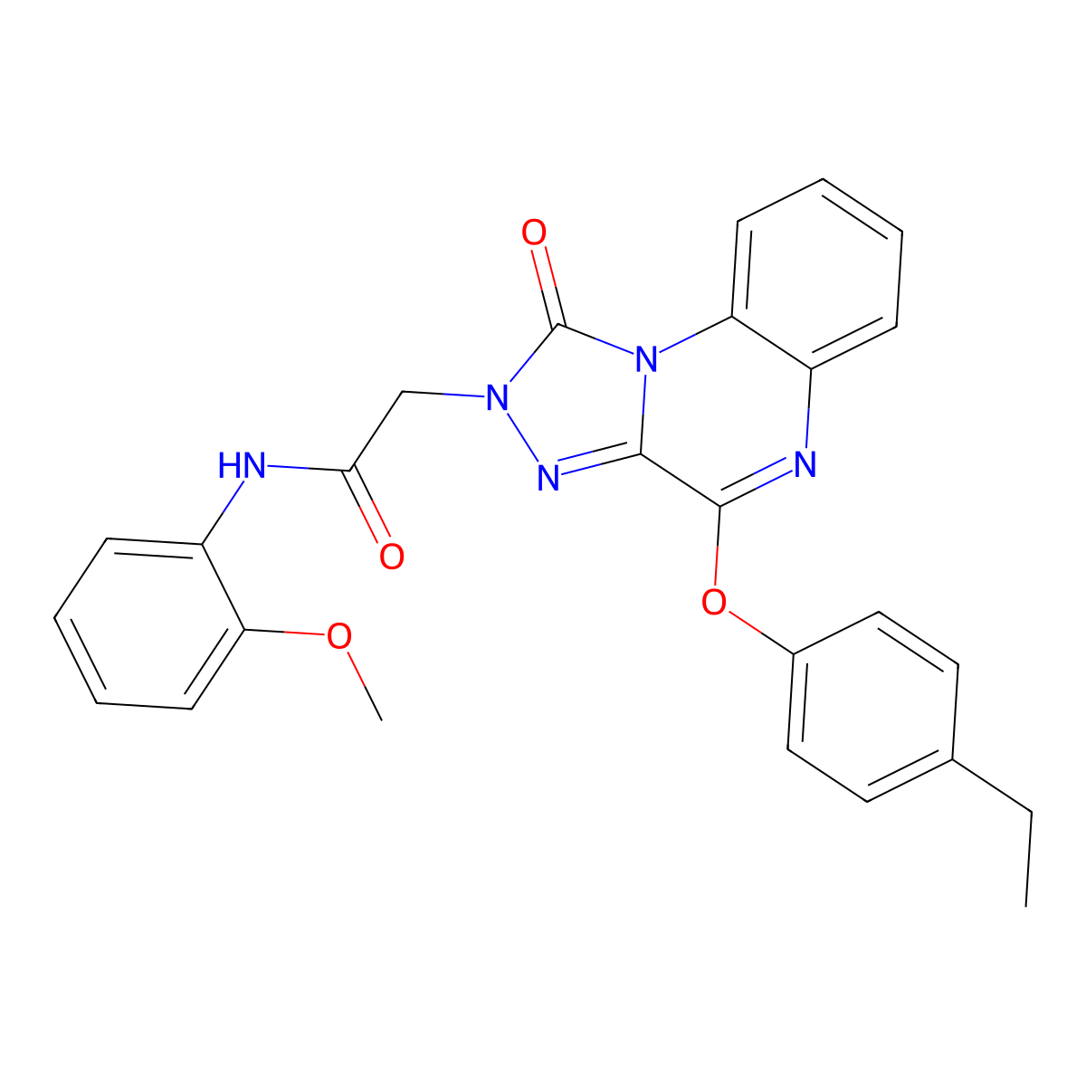2-[4-(4-ethylphenoxy)-1-oxo-1H,2H-[1,2,4]triazolo[4,3-a]quinoxalin-2-yl]-N-(2-methoxyphenyl)acetamide molecular structure, CAS 1184971-79-6