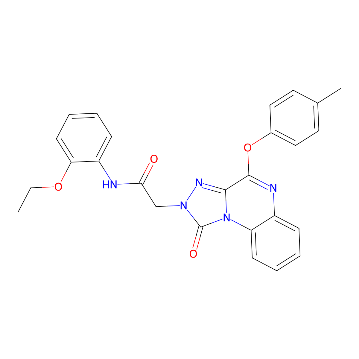 N-(2-ethoxyphenyl)-2-(1-oxo-4-(p-tolyloxy)-[1,2,4]triazolo[4,3-a]quinoxalin-2(1H)-yl)acetamide molecular structure, CAS 1184975-99-2