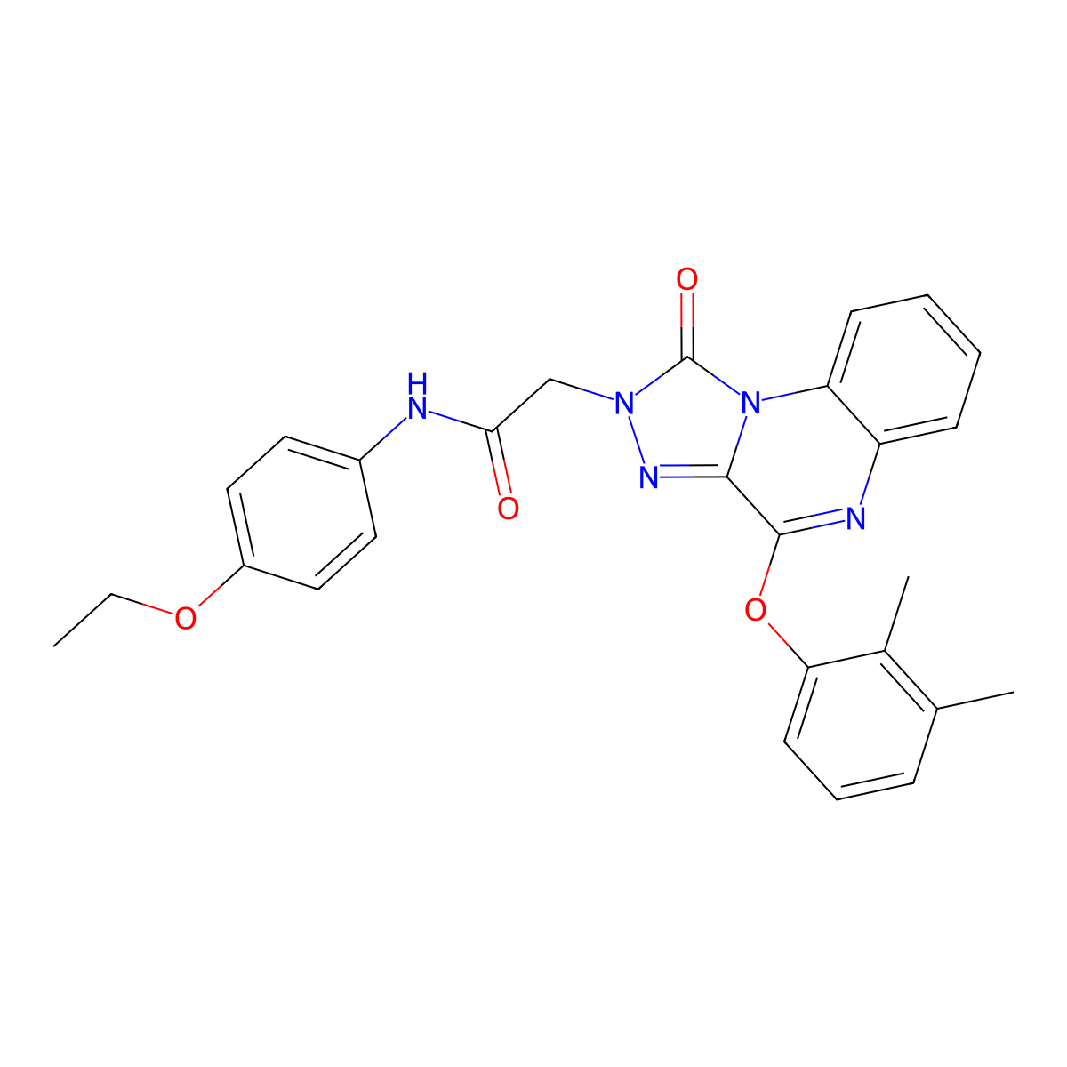 2-[4-(2,3-dimethylphenoxy)-1-oxo[1,2,4]triazolo[4,3-a]quinoxalin-2(1H)-yl]-N-(4-ethoxyphenyl)acetamide molecular structure, CAS 1184994-53-3