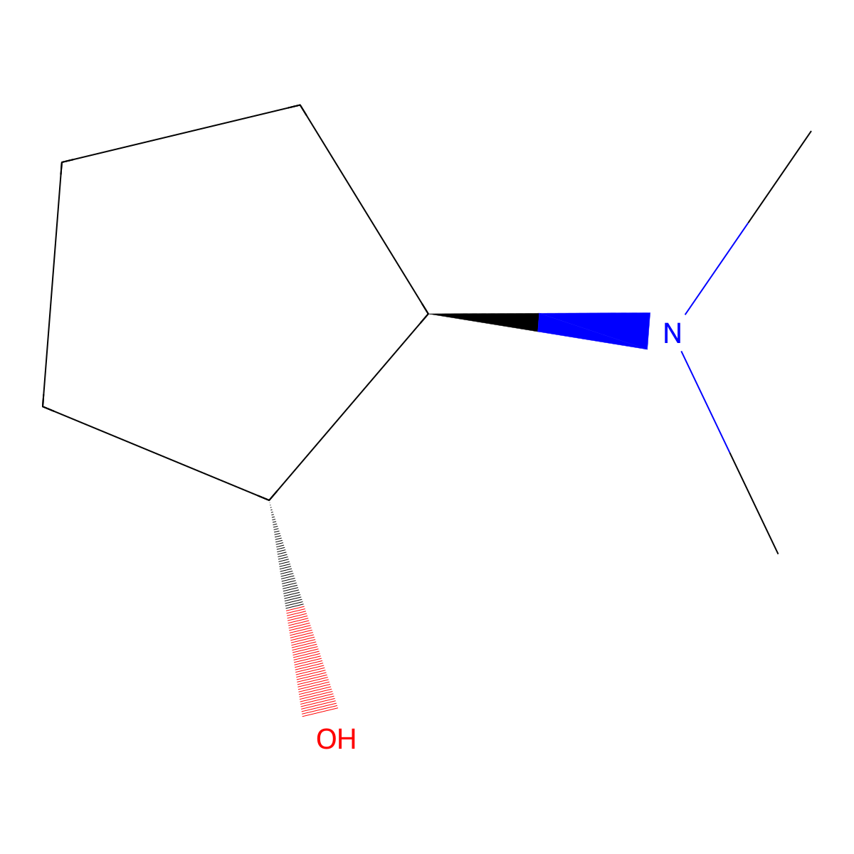 (1R,2R)-2-(Dimethylamino)cyclopentanol molecular structure, CAS 1184999-47-0