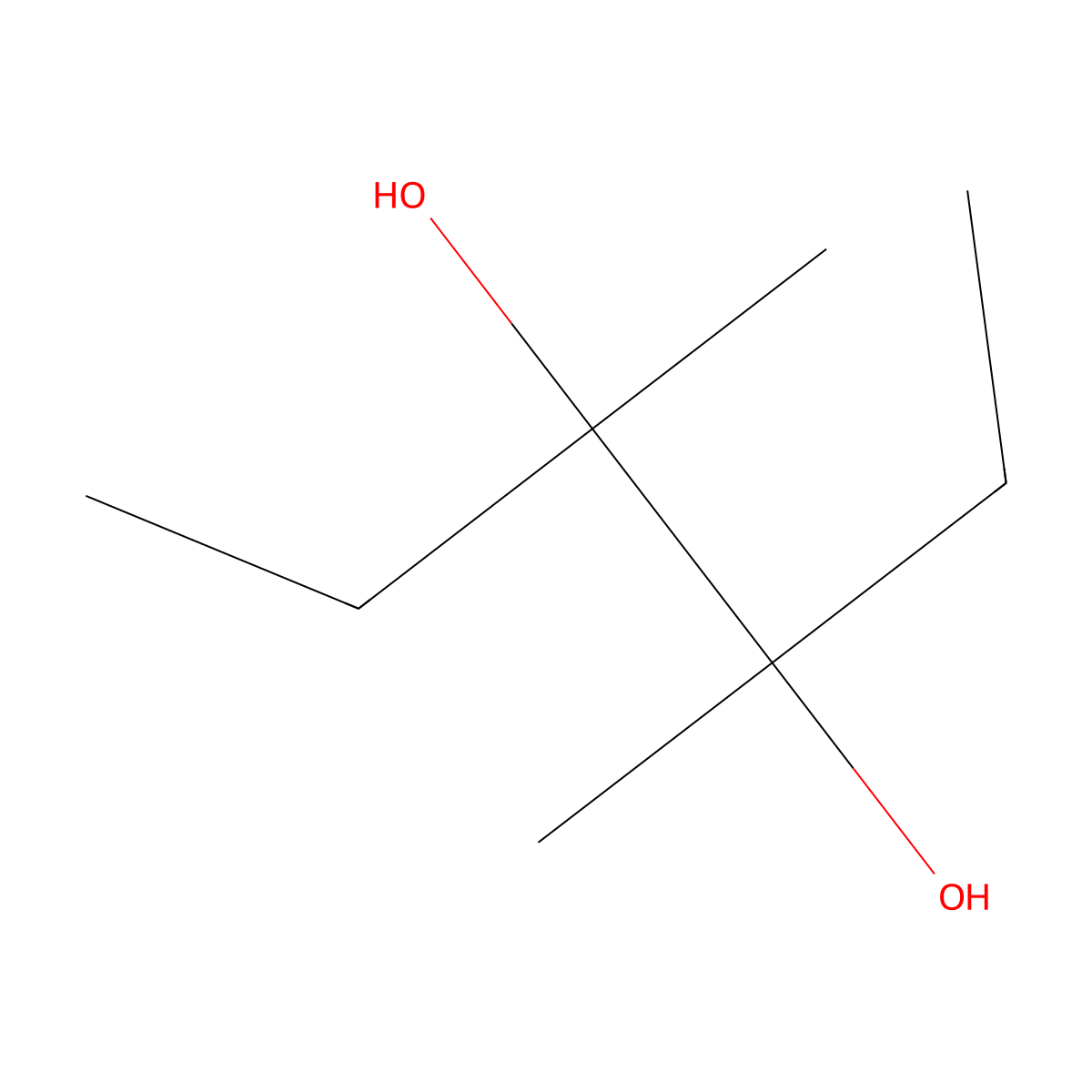 3,4-Dimethyl-3,4-hexanediol molecular structure, CAS 1185-02-0