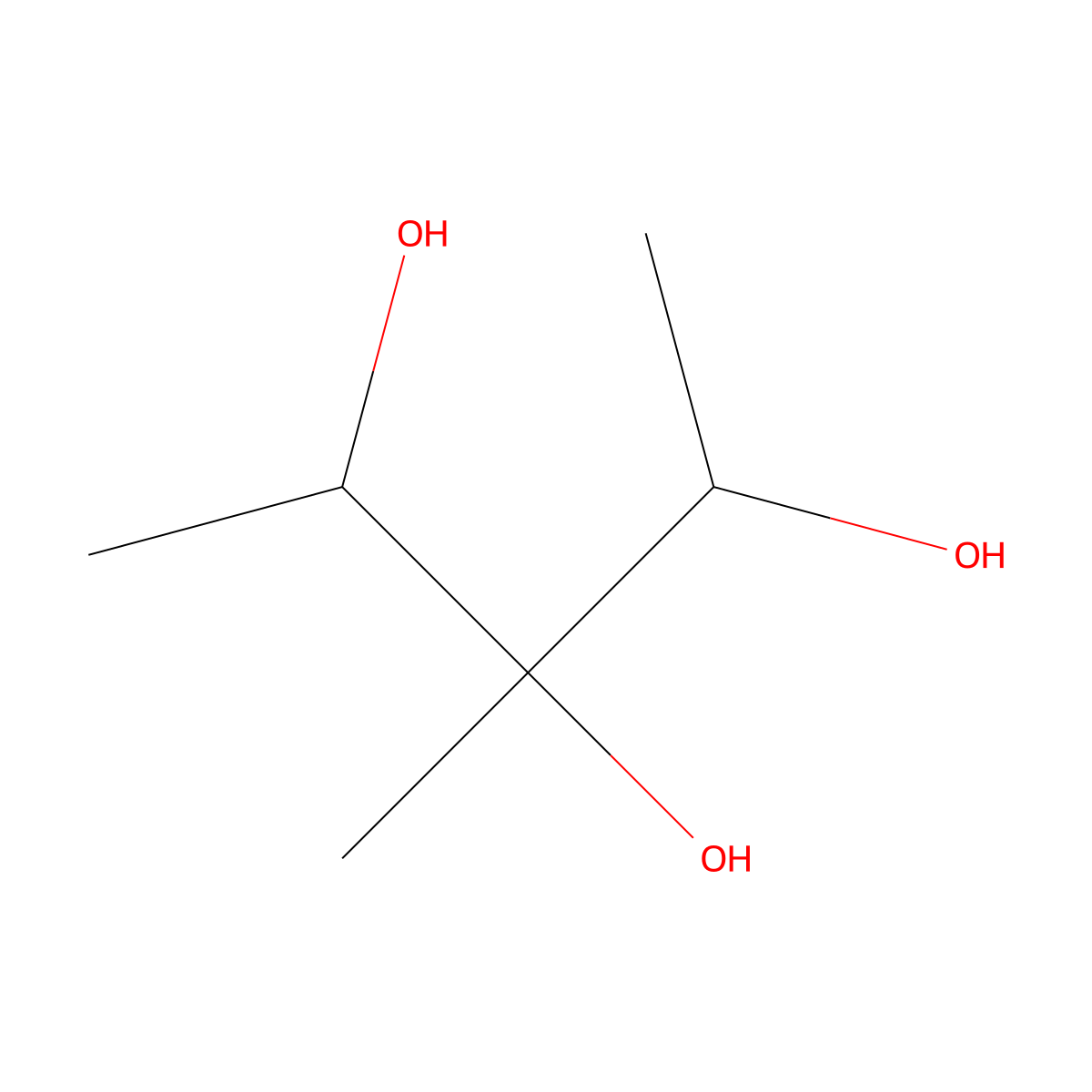 3-Methylpentane-2,3,4-triol molecular structure, CAS 1185-10-0