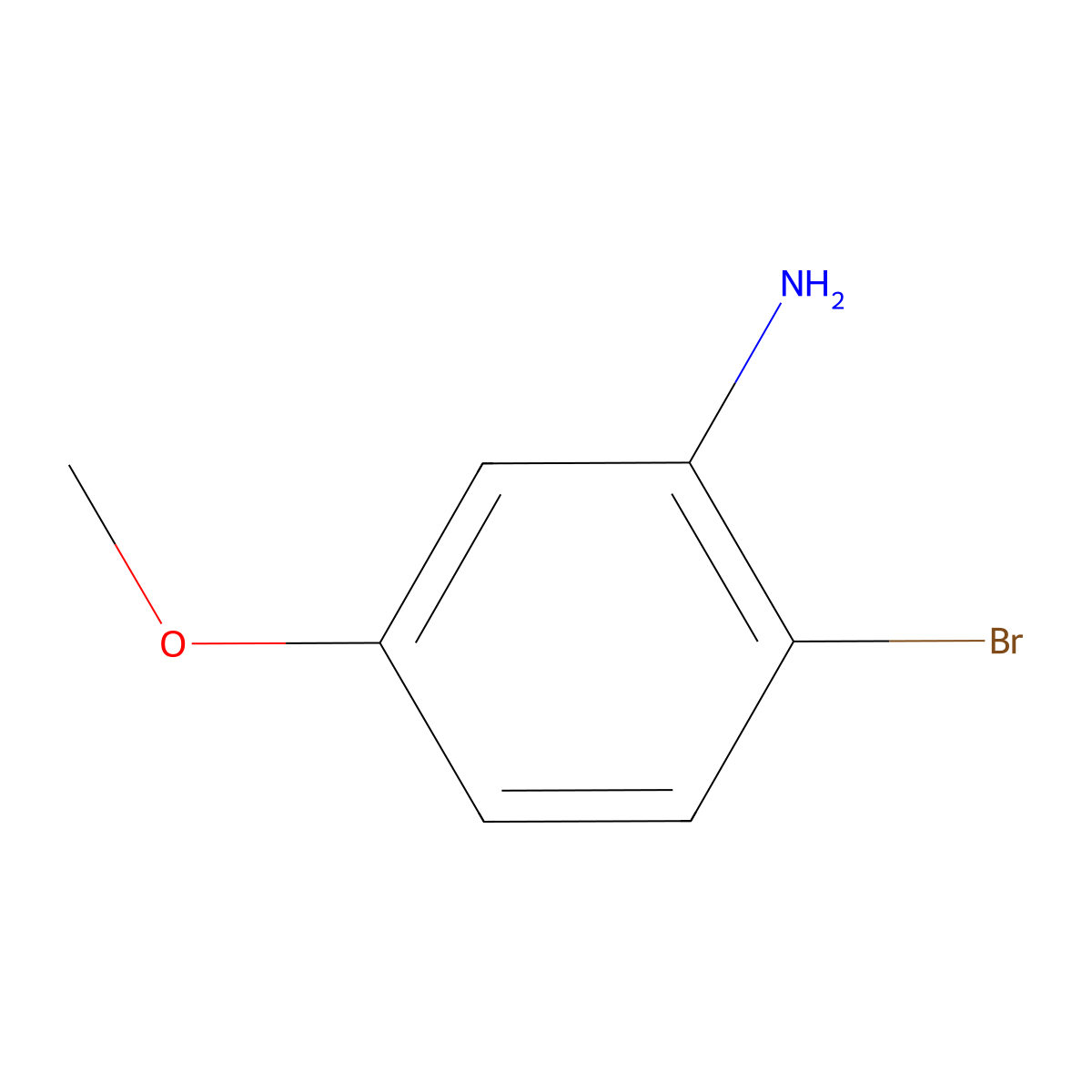 2-Bromo-5-methoxyaniline molecular structure, CAS 1185006-97-6