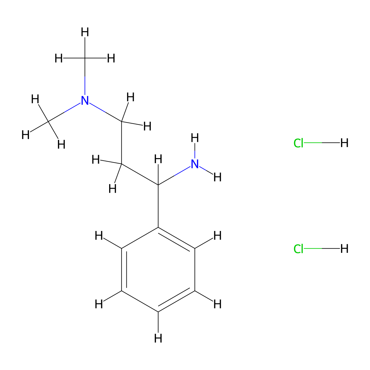3-Dimethylamino-1-phenyl-propanamine dihydrochloride molecular structure, CAS 1185018-68-1